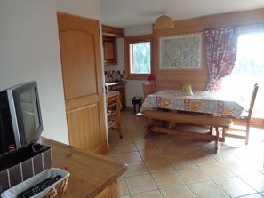 The dining area