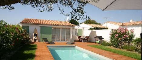 Terrasse - Garden - Heated pool  7x3 m