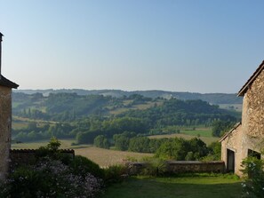 Blick von der Unterkunft