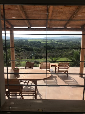 Pergola and terrace view