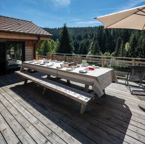 Terrasse au calme, donnant sur la nature