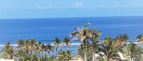 Vue sur l'océan, de la terrasse.