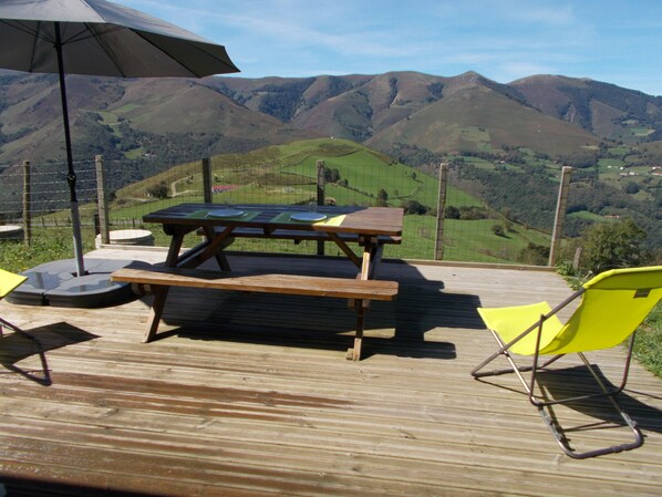 Vue imprenable de la terrasse