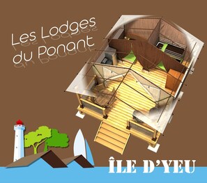 Aménagement pour 5 personnes et 2 chambre