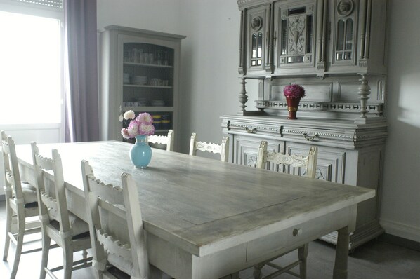 Farm table in the living room