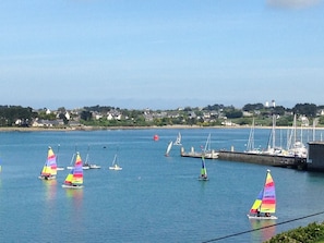 View from the house: entrance of the marina of Aber Wrach