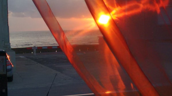 soleil couchant (vue de l'appartement