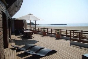 Terrasse accès direct plage