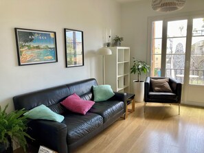 Living Room, Sofa & Books