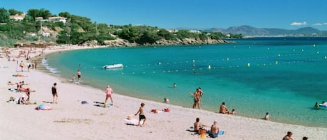 Gaillarde beach, less than 5 minutes on foot