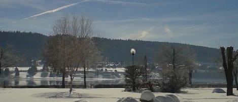 la plage de St POINT  sous la neige