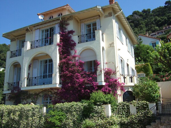 appartment is at garden level of villa