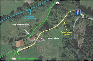 Carte de l’hébergement