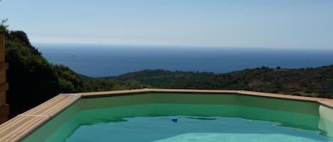 Pool with sea view