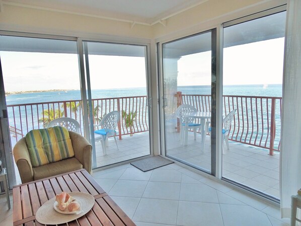 Relaxing ocean view and wrap around patio