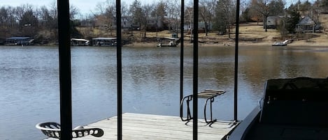 View of the lake from the dock