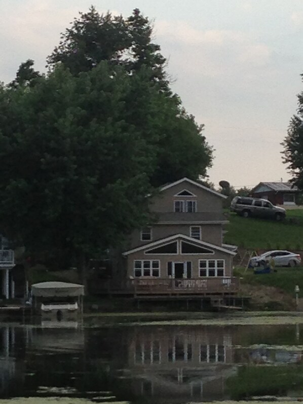 House from lake