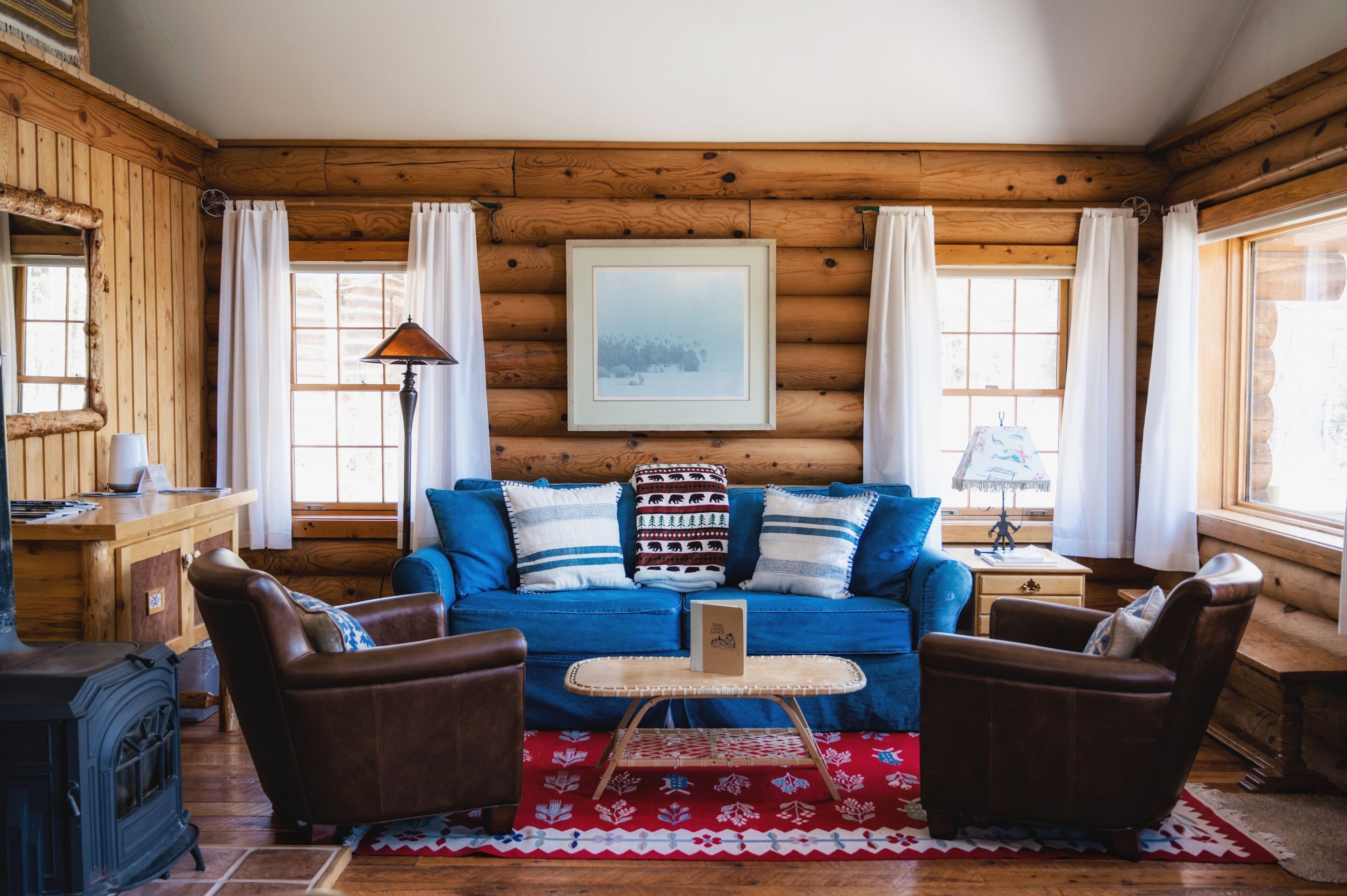 Beautiful Log Cabin on Historic Trail Creek Ranch in Jackson
