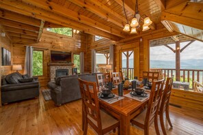 Dining and Living Room with a View