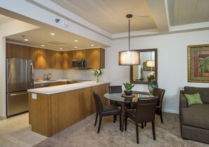 Kitchen and dining area