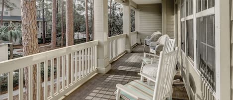 Inviting front porch