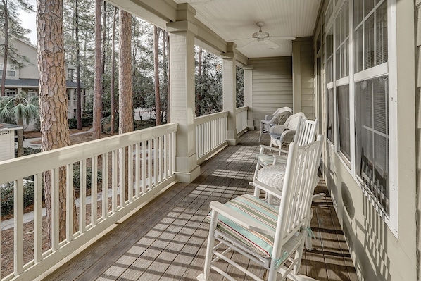 Inviting front porch