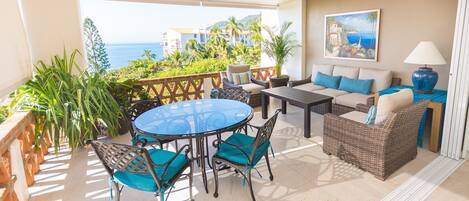 Fabulous ocean views and whalewatching from the terrace