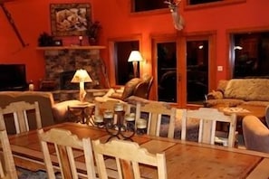 Dinning Table for 8, extra chairs if needed on lower level