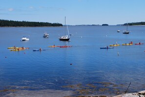 Kayakers, picture taken from the dock.