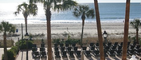 View from direct oceanfront balcony (looking straight)