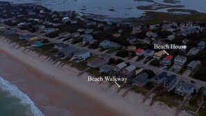 Right across street from beach access