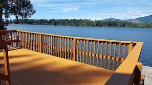 lower deck overlooking the lake