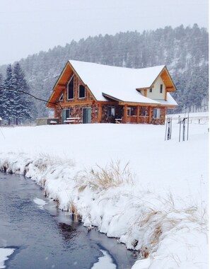 Ski and snowmobile season coming soon. Snowed at the cabin.