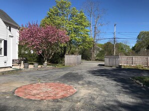 More parking that holds an additional three cars.  Gates can be closed.