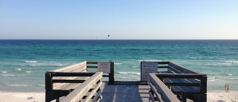 Uitzicht op strand/zee