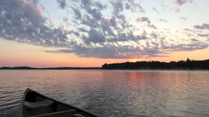  A beautiful sunset out on the lake