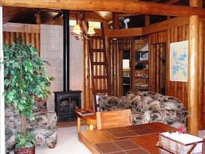 Living Room in Log Cabin