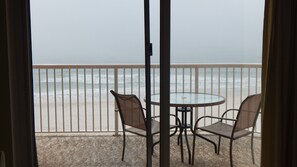 View through sliding doors