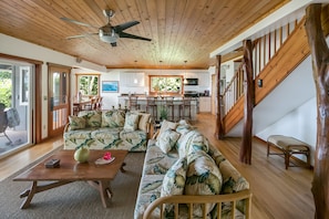 Open floor plan with easy access to outdoor living.