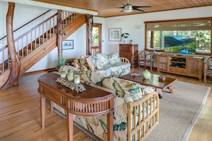 Enjoy TV in this beautiful family room.