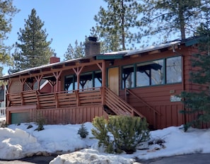 Centrally located cabin at Big Bear Lake. The snow views come with the house.