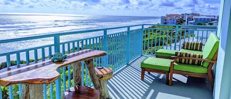 Breath taking views on this spectacular balcony!