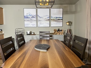 Dining room table and buffet