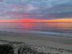 Colorful sunrise from the balcony. This never gets old.