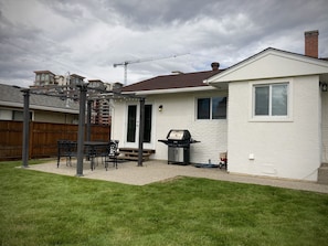 Patio and BBQ area