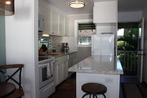 new gourmet kitchen with quartz counter top