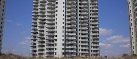 View of Beach Colony West from the Beach. 