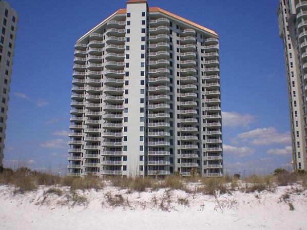 View of Beach Colony West from the Beach. 