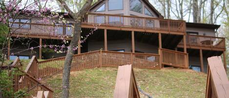 Rear of home, facing the lake.