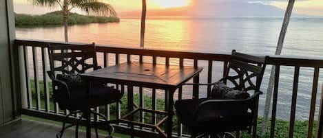 From lanai - sunrise over Maui